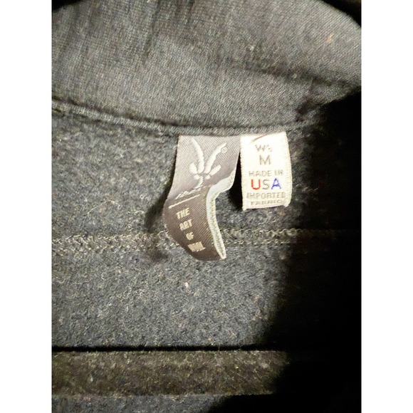 Ibex 100% Merino Wool Longline Zip Front Sweater Jacket Made In USA Black Medium - Picture 5 of 6